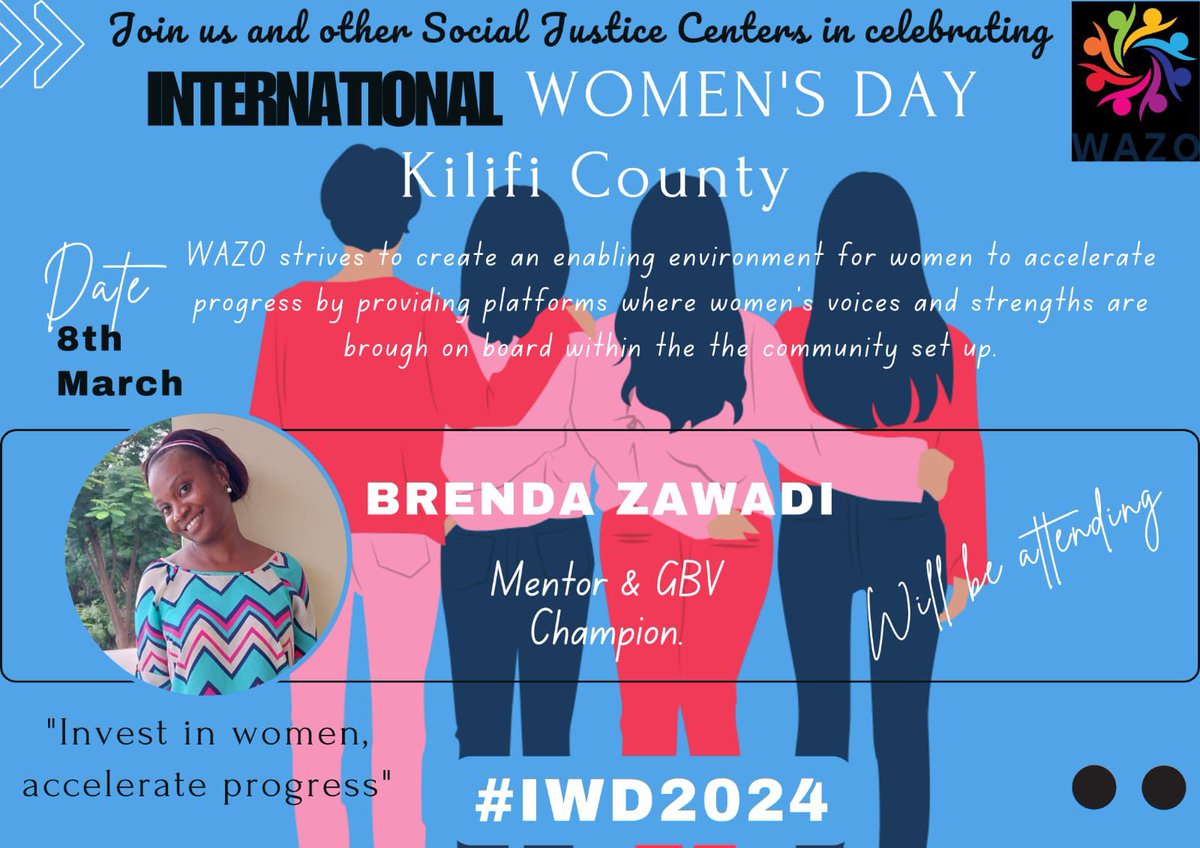 Leave no woman behind , she will be attending the event tomorrow #InternationalWomensDay2024 #inspireinclusitivity <a href="/BreshBresh5/">Brenda Zawadi</a>