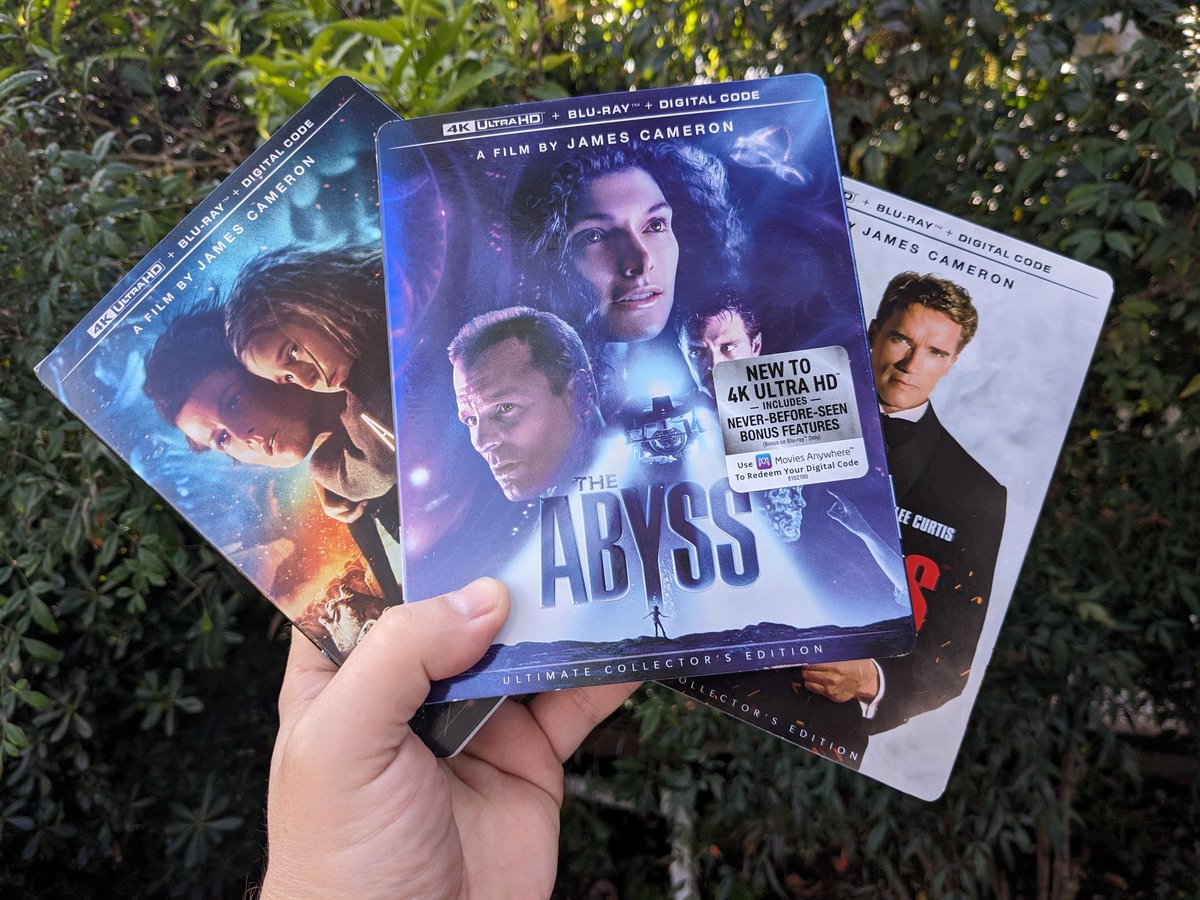 BillHuntBits's tweet photo. They're here... THE ABYSS, TRUE LIES, ALIENS #4K #UltraHD @20thcentury @thedigitalbits #physicalmedia https://t.co/wf6RtqZ5wa