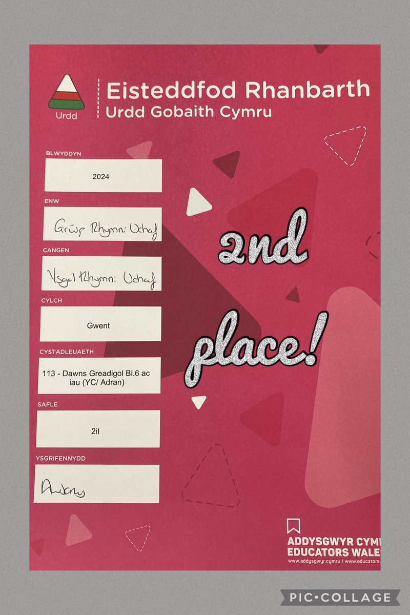 A huge llongyfarchiadau to our creative dancers who came 2nd in the Urdd Eisteddfod tonight 👏🏻 You’ve worked so hard this week and we are super proud of you!! Da iawn pawb 🤩 @UpperRhymney @URPSHeadteacher
