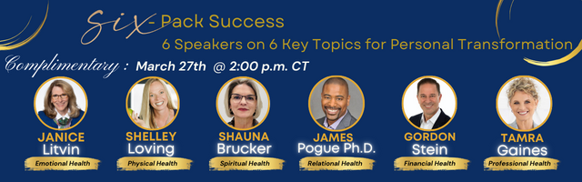 cashflowcookbk's tweet photo. Thrilled to be the financial wellness speaker at the "Six-Pack SUCCESS" featuring 6 dynamic speakers on 6 key areas of life!

Date: Wednesday, March 27, 2024

Time: 2:00-3:00pm CT

Join us! More Information and Registration: https://t.co/14srG6aq4U https://t.co/wD3mADWvEB