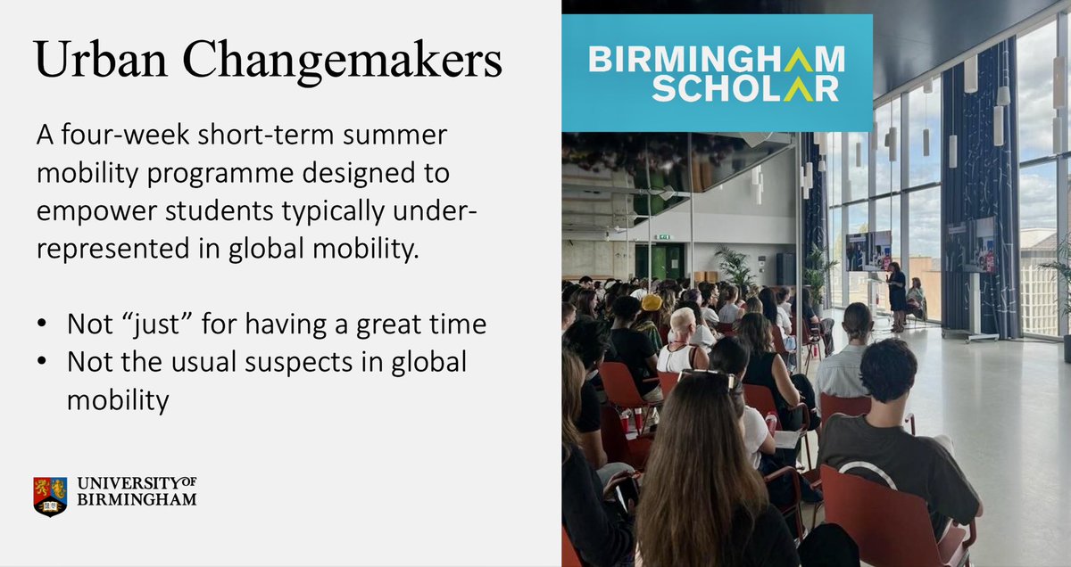 Another @AdvanceHE #EDIConf24 done~ This year, we showcased @EqualityUoB @unibirmingham’s Urban Changemakers empowerment programme at @UvA_Amsterdam. A 4-week summer school for Birmingham Scholars on championing societal change and developing resilience as young leaders.