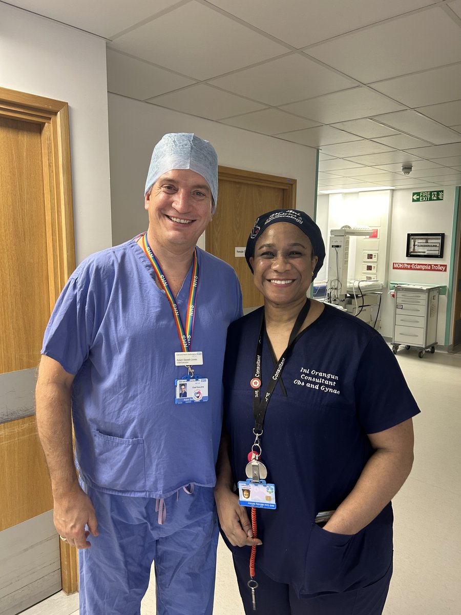 Had the privilege of being present for the birth of 3 new babies this morning @enherts as I shadowed my mentor Ini Orangun in her C-section list. Great to observe such a brilliant and caring team in action and also to talk with parents about their experience. #BlessedAndGrateful