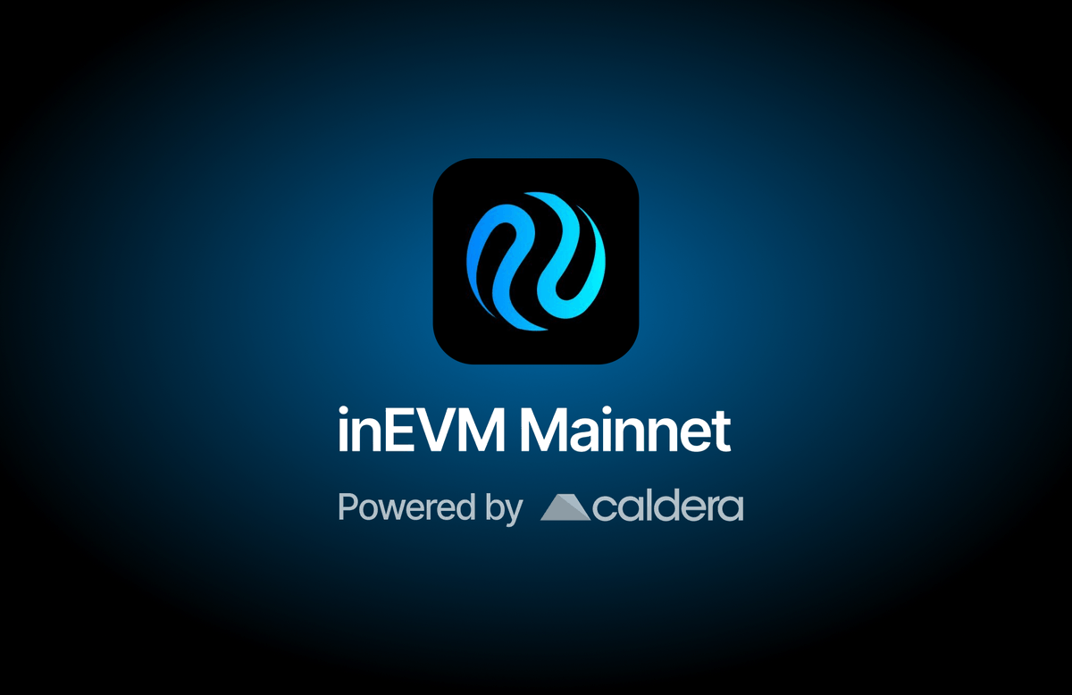 Calderaxyz's tweet photo. inEVM is live on Mainnet!

We're thrilled to collaborate with @injective to launch the first-ever EVM with composability across Cosmos &amp; Solana with @CelestiaOrg underneath.

Learn more 🧵 https://t.co/riKJZm1x68