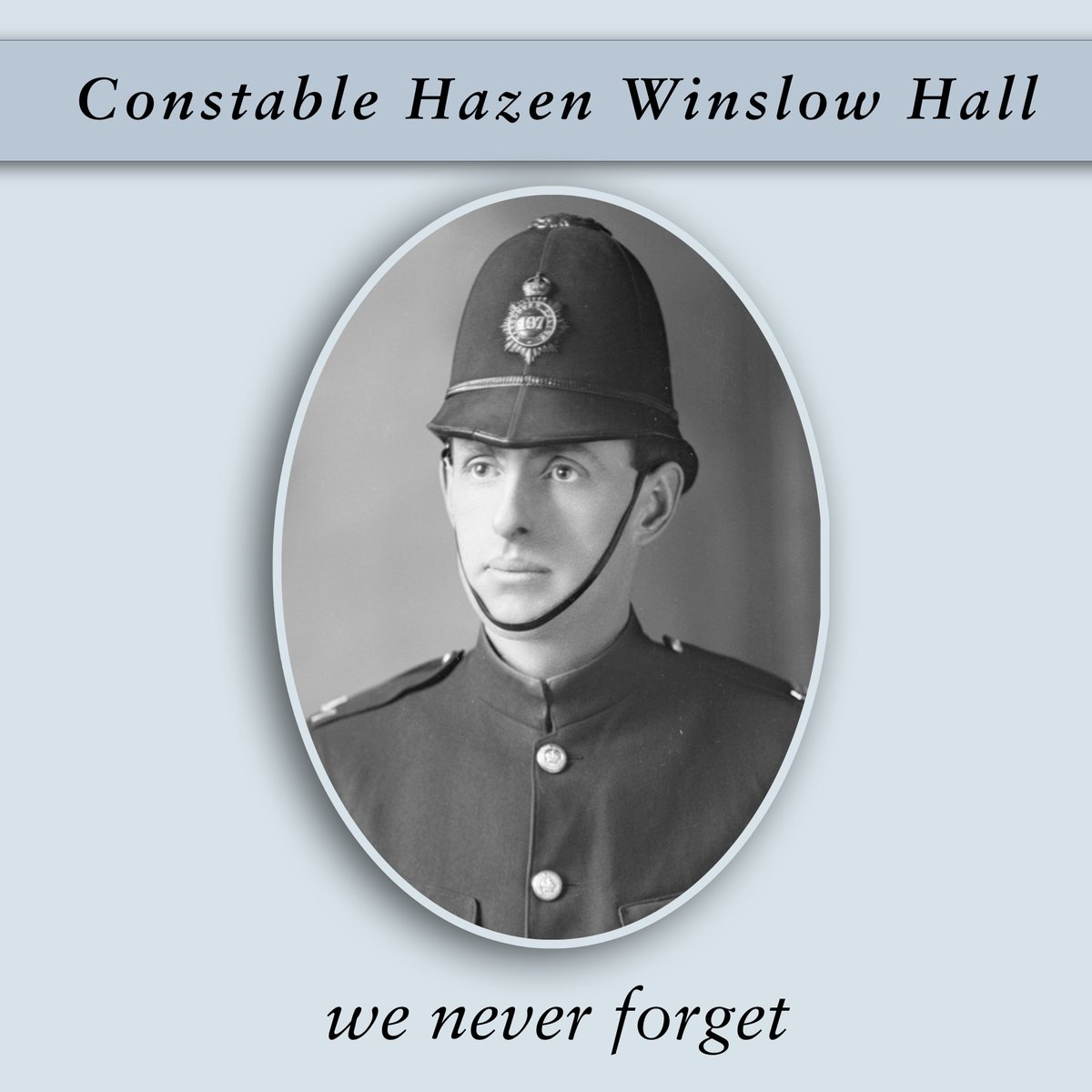 We #NeverForget Cst. Hazen Winslow Hall who joined #VPD in 1913 & served as an #Infantry Corporal with the @CanadianArmy during #WWI. He was killed on the #battlefield in #France 107 yrs ago today while bravely serving @Canada @VancouverPD @CanadianForces #WW1 #VancouversFinest