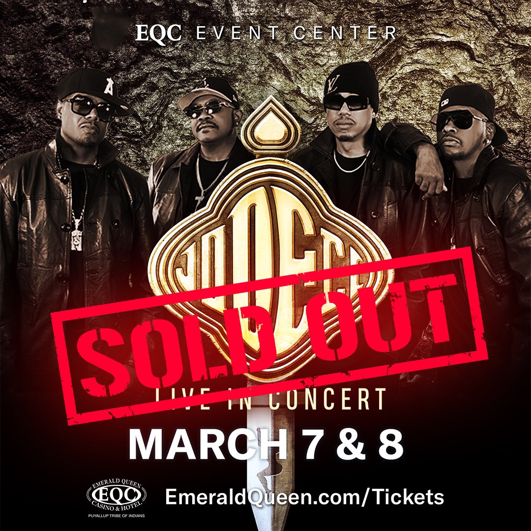 SOLD OUT back to back shows 🙌🏿 tonight and tomorrow at the @eqcasino in Tacoma 🎶 See y’all next week in Las Vegas for 🔥The Show, The After Party, The Vegas Residency🔥 at the @HOBLasVegas 💪🏿 #Jodeci @pmusicgroup lnk.to/JODECI