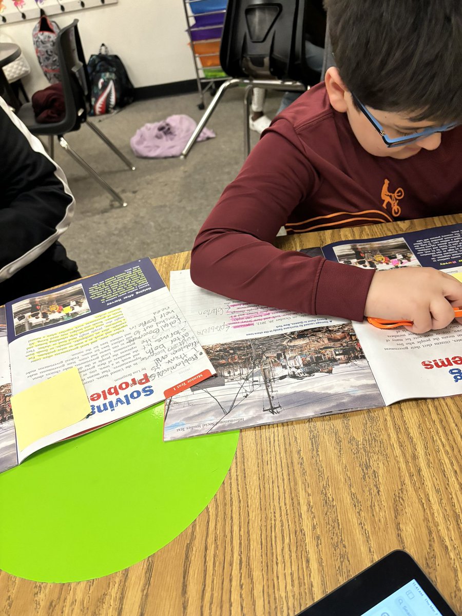 Always love giving my kids an opportunity to interact and mark up a text. #smallgroup #annotating