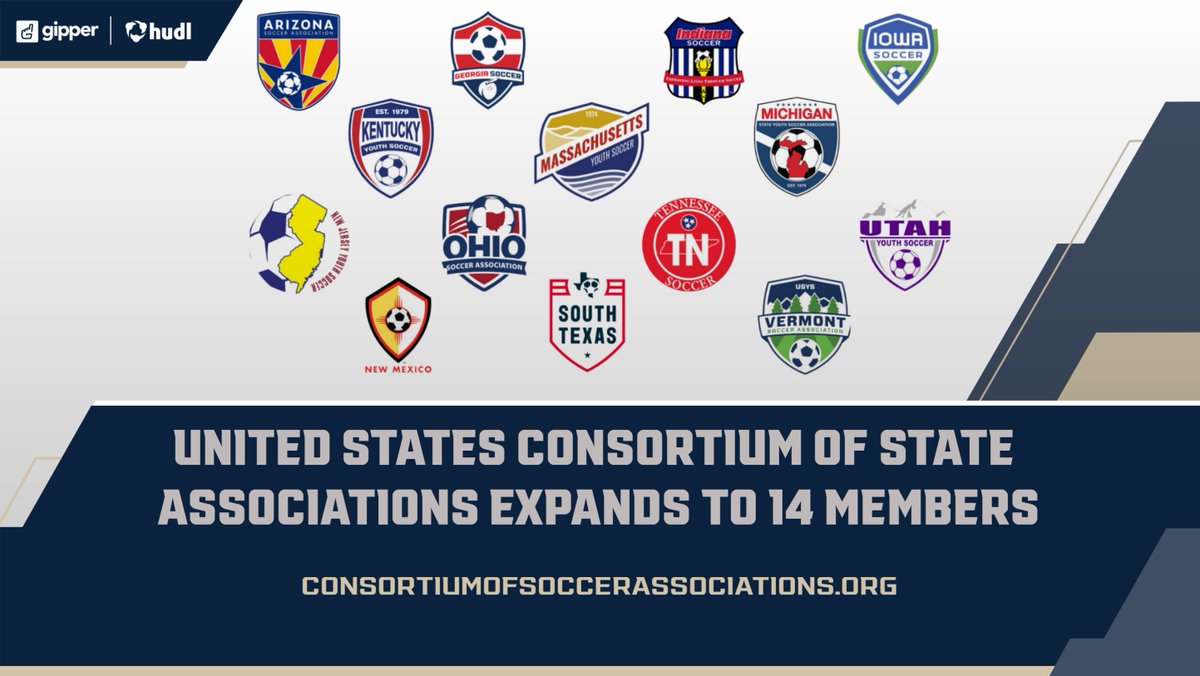 The United States Consortium of State Associations (USCSA) announces its expansion to include an additional seven-member state associations, bringing its current total membership to 14 state associations, representing more than 800,000 players. bit.ly/4c7CH
