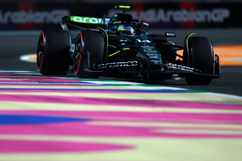f1tej_'s tweet photo. #SaudiArabianGP Alonso Tops FP2 timings!

1. Fernando Alonso (Aston Martin)
2. George Russell (Mercedes)
3. Max Verstappen (Red Bull) https://t.co/l2Eu0GSPBq