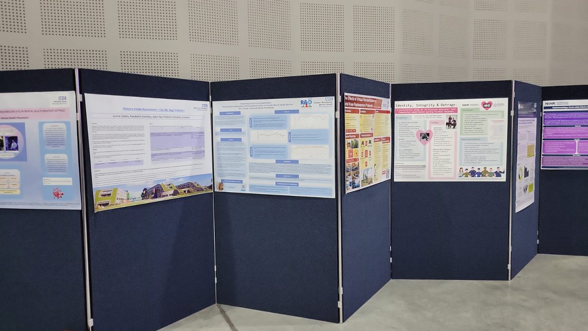 Today my first academic research poster was displayed at #LetsTalkResearch2024. 'Knowledge, Burnout & Application; PSI training program in a Forensic Mental Health Service'. Thank you @NIHRresearch @NHSNWRD @GMMH_NHS for the opportunity! #Research #Advancingpractice