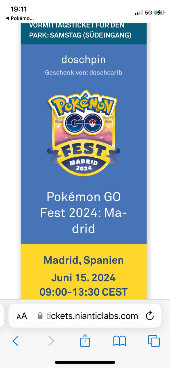 See you there, thank you so much @doschcarib 🫶🏼❤️ #PokemonGO #PokemonGOFest2024