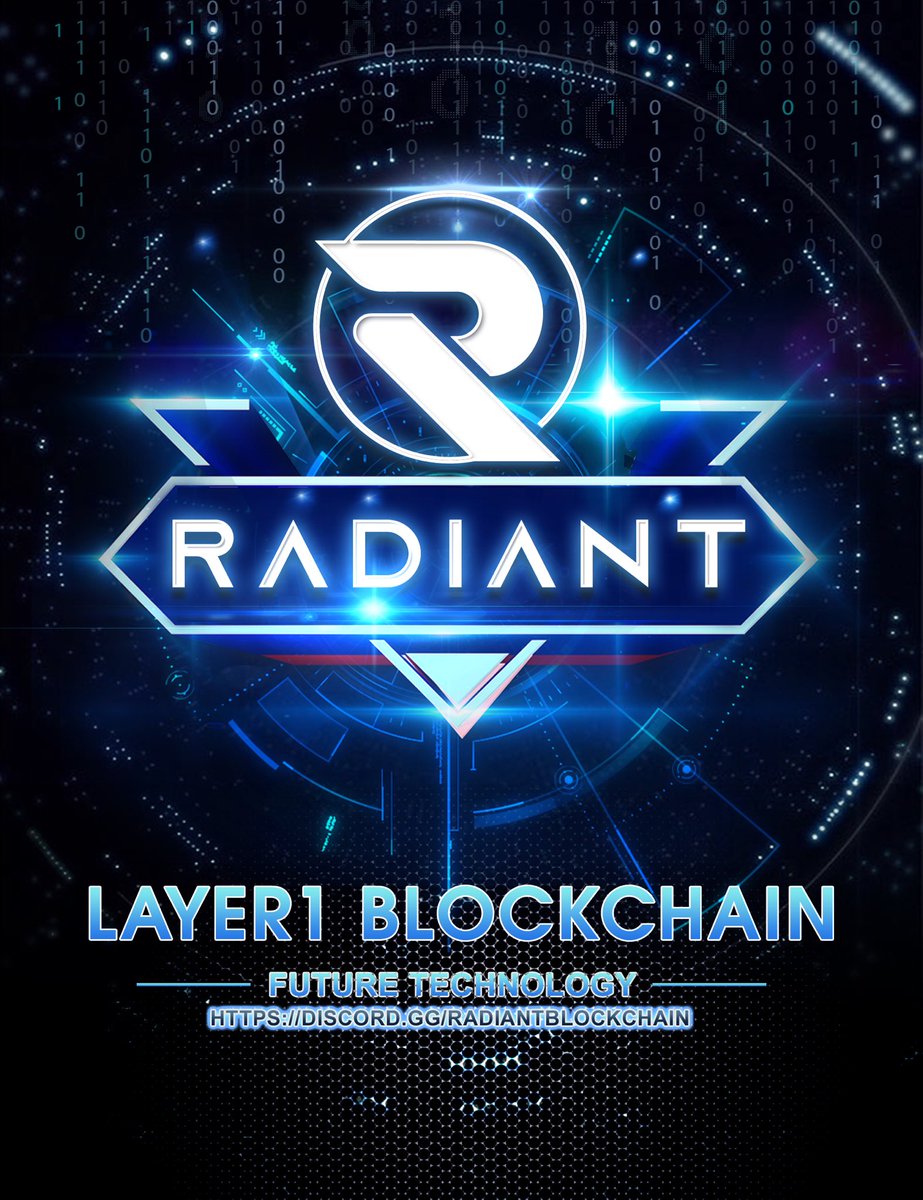 TOP TEN reasons RADIANT will change the world: 

7. ULTRA-FLEXIBLE genius smart contracts!

8. SHA512256D Algo. Super secure &amp; creates a fair playing field at launch for miners. 

9. FAIRLY LAUNCHED &amp; FOLLOWS the ETHOS of ORIGINAL BITCOIN.

10. It’s COMMUNITY-RUN! 

#Bitcoin