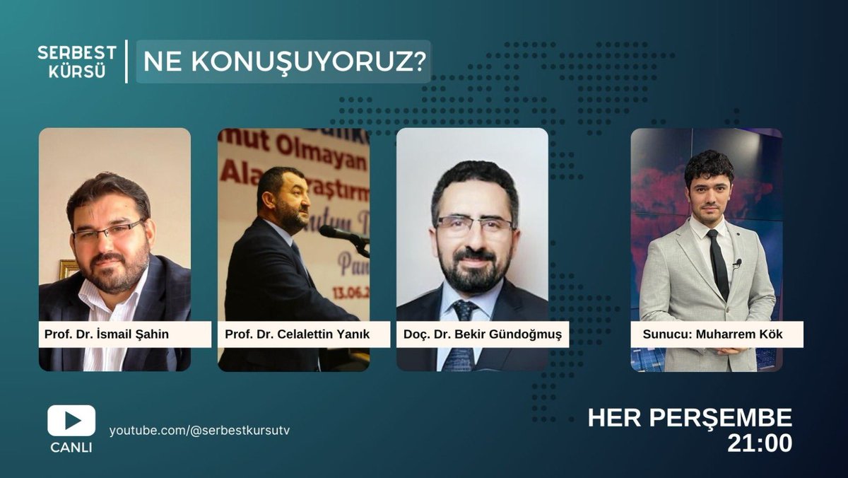 Ne Konuşuyoruz? 

Canlı Yayın: youtube.com/live/bWPVTKen_…