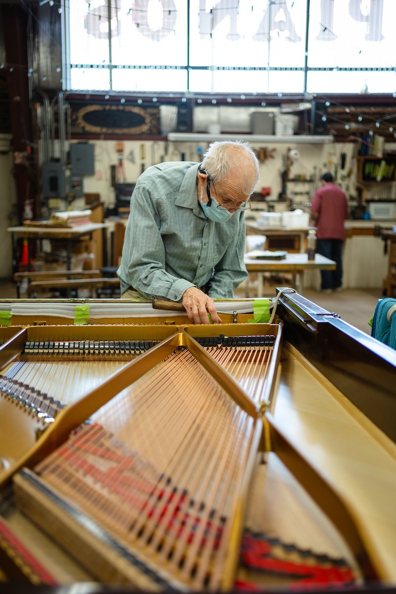 Just another day in the Farley's restoration workshop, making every piano sound better than ever. 🎶