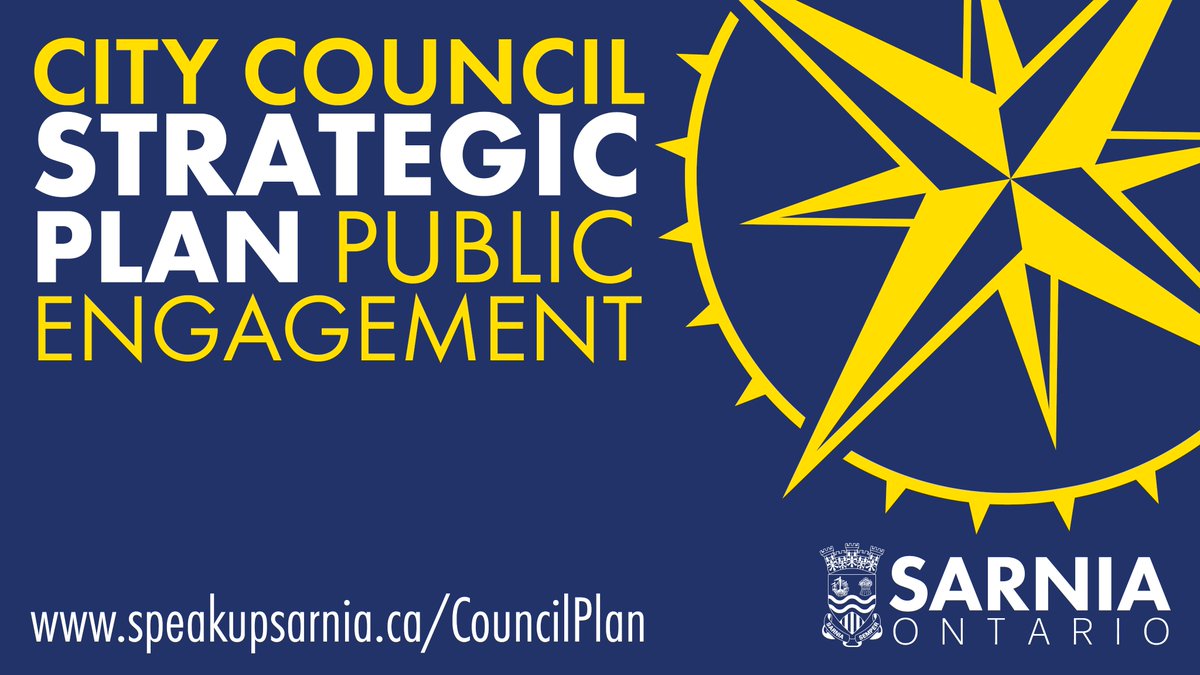 Sarnia City Council is currently developing a strategic plan, outlining its priorities and vision for the future of the community.

As part of the project we’re looking to the public for their input and insight.

Visit speakupsarnia.ca/StratPlan
