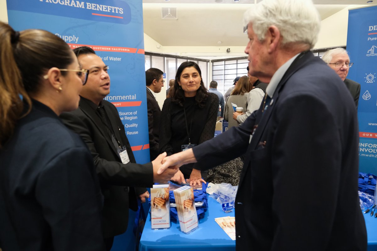 mwdh2o's tweet photo. Our #MetWorks networking event in Carson this morning has brought together a great group eager to explore future contract opportunities for #PureWaterSoCal and many other projects. @SanDistricts, @cityofcarson_ca @WestBasin https://t.co/tM6VRIVThX