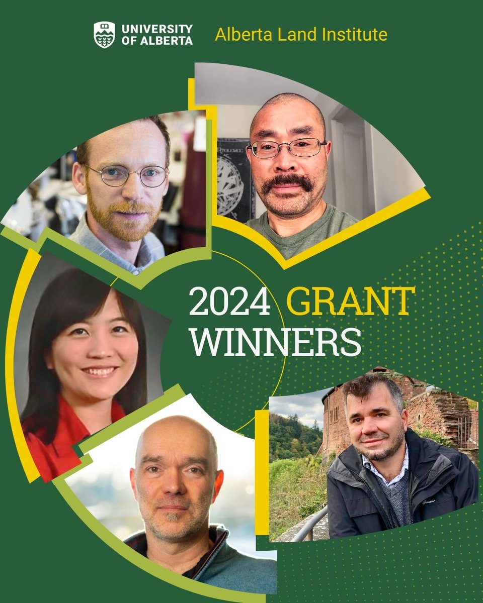 One more congratulations to all of our grant winners: Fangliang He, Daniel Alessi, Xiaoli Fan, Sven Anders and Kristof Van Assche! Check out our feature posts for each winner to learn about their research and thank you again to all applicants.

 #UAlberta #CanadianResearch