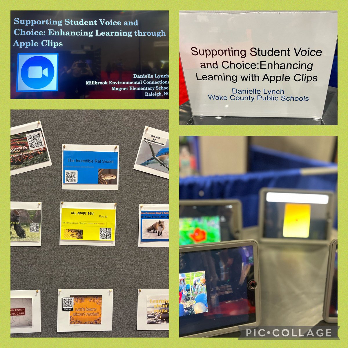 Extremely proud to be representing <a href="/MECME_School/">MillbrookElem</a> and showcasing our students hard work using apple clips <a href="/ncties/">NCTIES</a> <a href="/AppleEDU/">Apple Education</a> #studentengagement #appleclips #TeamMECME
