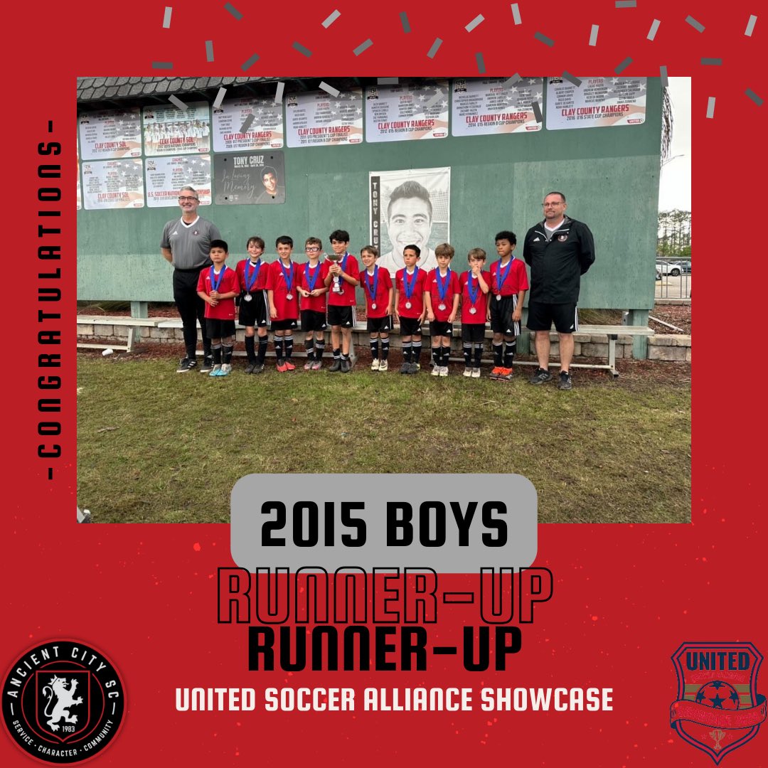 Our Ancient City Teams competed in the United Soccer Alliance Showcase the past two weekends and brought back some silverware!
