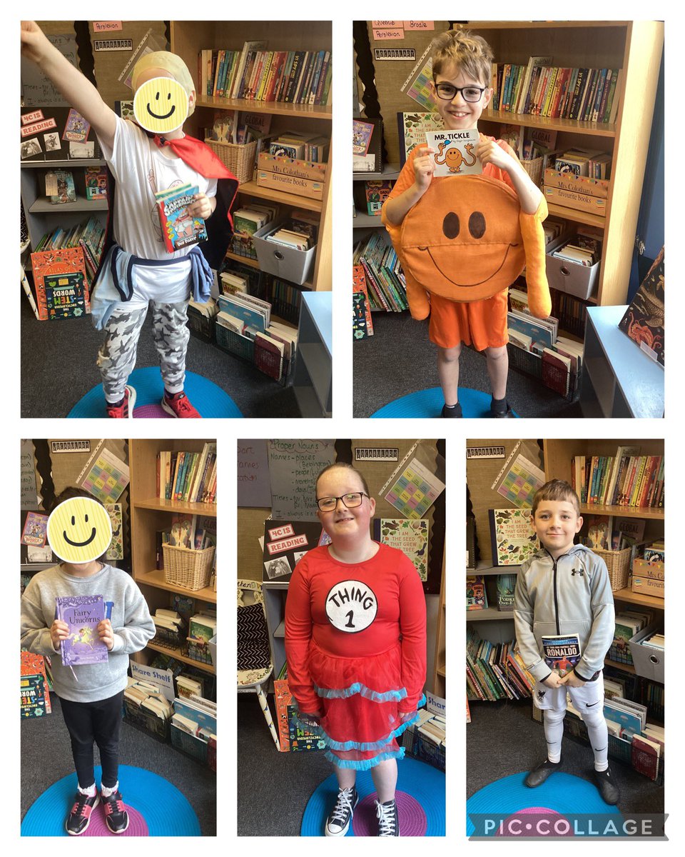 HBJSCH63's tweet photo. Happy World Book Day from 4C! A huge thank you to all of our parents across the school for supporting your children in enjoying today and helping us to develop enjoyment of reading. The smiles around school today were gorgeous 😀📚 #HBJSreading https://t.co/sJvyPJsC2F