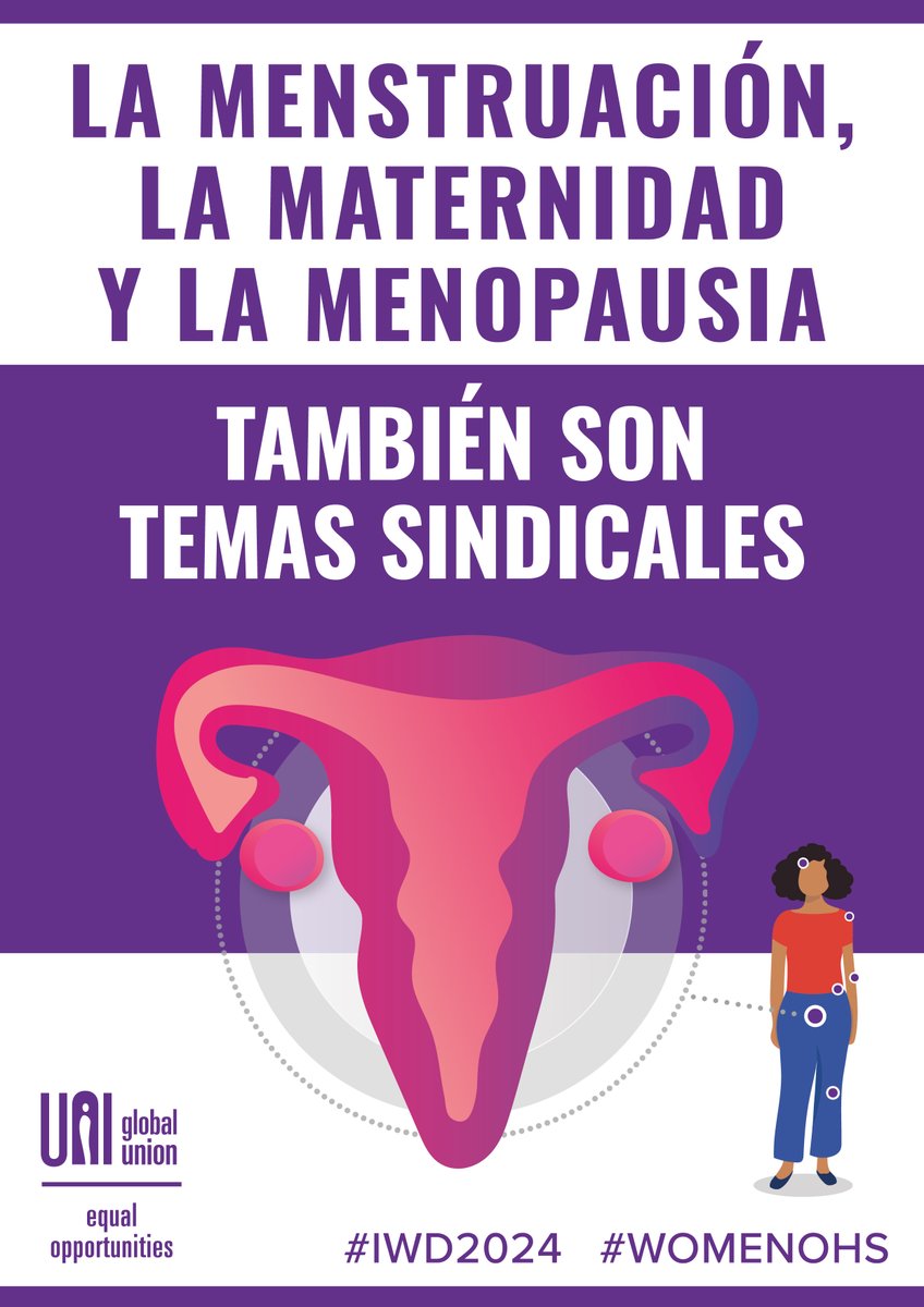 Los sindicatos pueden encabezar medidas de apoyo a las trabajadoras que menstrúan, como: 🫱🏽‍🫲🏼negociar políticas de baja menstrual 🩸garantizar el acceso a productos sanitarios 🚻mejorar las instalaciones del lugar de trabajo para la intimidad