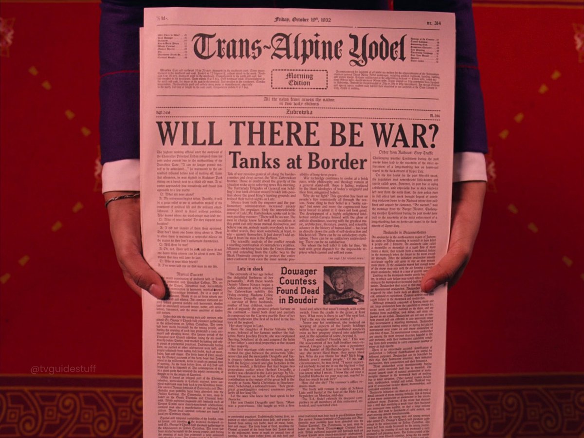 tvguidestuff's tweet image. O Grande Hotel Budapeste | 2014