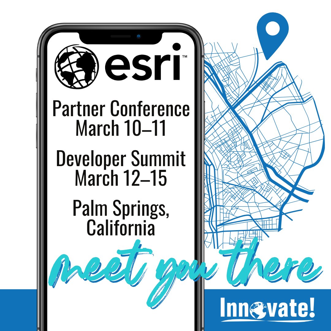 Innovate_Inc's tweet photo. Packing our bags and mapping our excitement as we gear up for a week of geospatial innovation at the Esri Partner Conference and Developer Summit in Palm Springs!! 🌐✈️ #InnovateAtEsri #SpatialInnovation https://t.co/zd4tUMSc1i