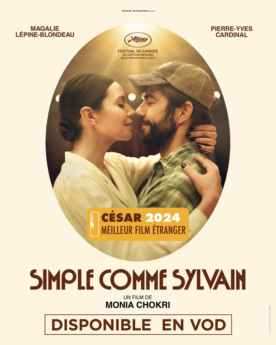 SIMPLE COMME SYLVAIN de Monia Chokri #Cesar2024 du Meilleur film étranger DISPONIBLE EN VOD 🎬 universcine.com/films/simple-c… @UniversCine