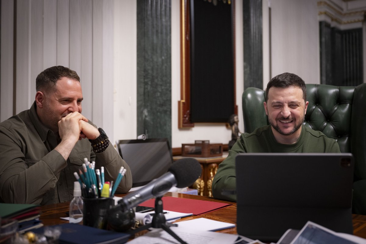 ZelenskyyUa's tweet photo. I spoke with Mstyslav Chernov, the director of the Oscar-nominated documentary "20 Days in Mariupol." @20DaysMariupol 

I am grateful to the team behind this very important film for exposing Russian atrocities against our people to the entire world. This harrowing and fact-based account is critical for countering Russian lies, keeping Ukraine in the spotlight, and understanding that Ukraine must win this war and Russia must be held accountable.

I thank the team for their fearless and tireless efforts and wish them the best of luck with their nomination.