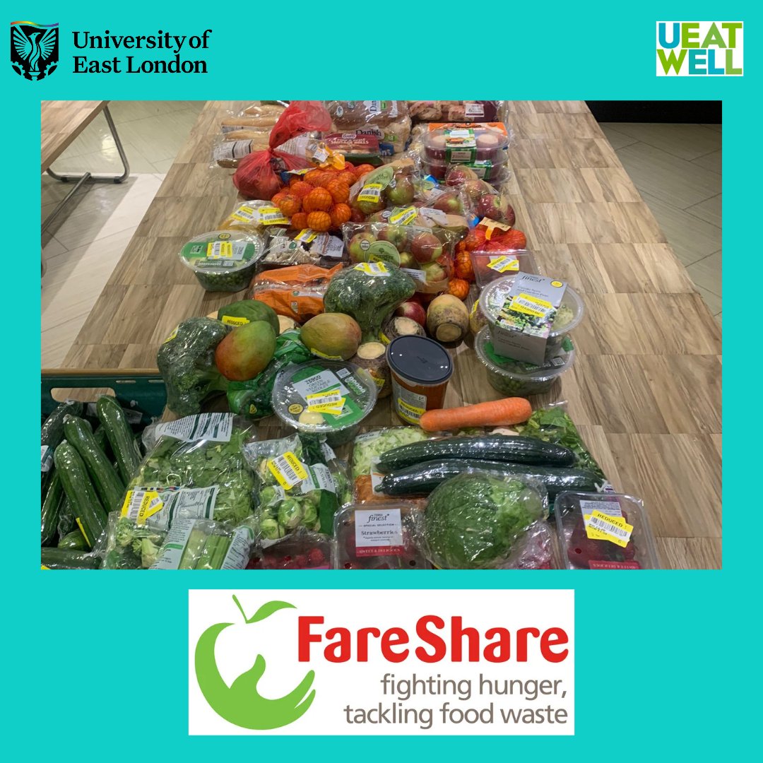 We are back with @fareshareuk tonight. Come to the Edge Restaurant for 9.45pm to see what we have been able to rescue from the supermarket. Don't forget to bring a bag!
#preventfoodwaste #nomorefoodwaste #sustainability #UEL #uellife #DocklandsCampus