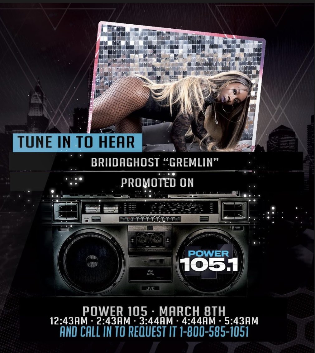 _brii_da_ghost's tweet image. I need y’all to do me a solid call and request Gremlin by BriiDaGhost 🫶🏾
#NYC #power105 #briidaghost #music #femaleartist