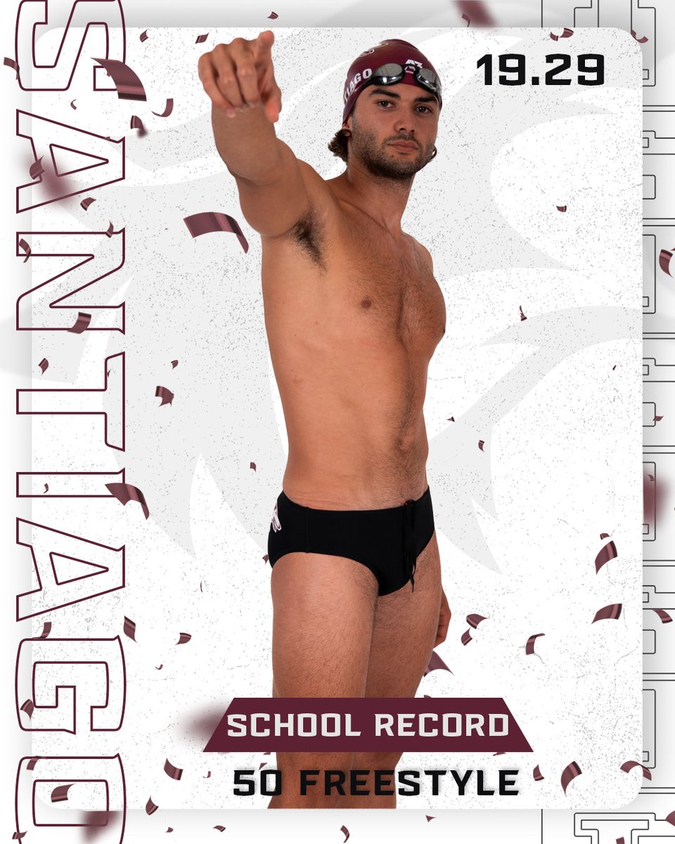 𝘼𝙉𝙊𝙏𝙃𝙀𝙍 𝙊𝙉𝙀!

Alex Santiago sets the new program &amp; pool record in the 50 freestyle with a speedy 19.29!