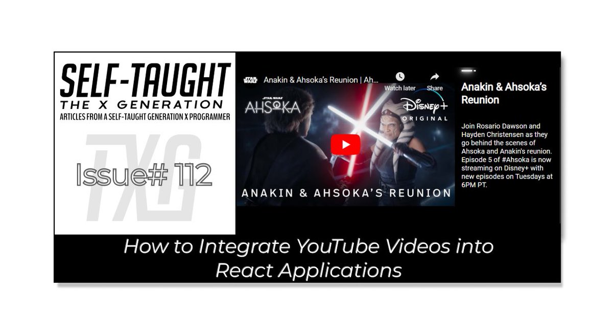 MikeJudeLarocca's tweet image. Want to learn how to add YouTube videos to your React projects? It's easier than you think! 
This guide provides insights and tips for beginners or those looking to enhance their React skills! 💻
🔗 📝 The link to the article is in the comments below ⬇
#ReactJS #YouTubeAPI…
