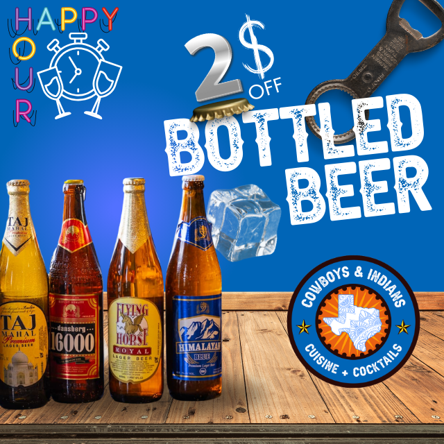 Wow! 🤩 Don't miss HAPPY HOUR Deals!
Sunday - Thursday from 2:00 PM to 6:00 PM
50% OFF Select Appetizers
2$ OFF House Wine
2$ OFF any bottled beer👌🏻
#cni713 #houston #houstonfood #houstonfoodie #foodie #texas #texasfoodie #txfood #indianfood #texanfood
