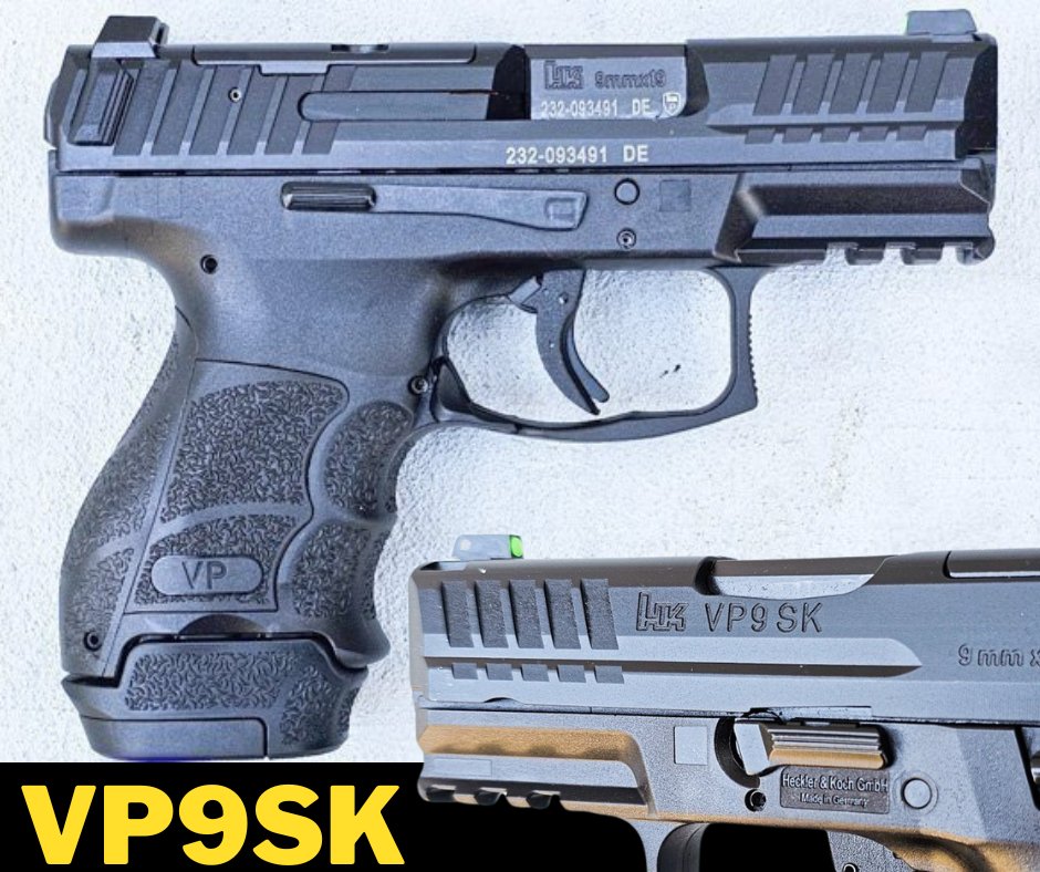 AtlanticFirearm's tweet photo. Heckler &amp; Koch VP9SK Optic Ready Pistol #hecklerandkoch #vp9sk #vp9 #pistol #atlanticfirearms #handk #optic https://t.co/r6qIy7rmCj