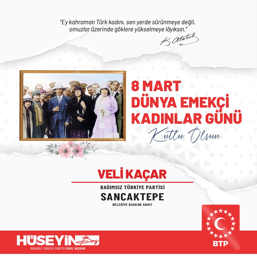 #8MartDünyaKadınlarGünü
#8MartDünyaEmekçiKadınlarGünü
#SancaktepeKazanacak
#secim2024 #sancaktepe #İstanbul #VarbirHayalimiz
#btp