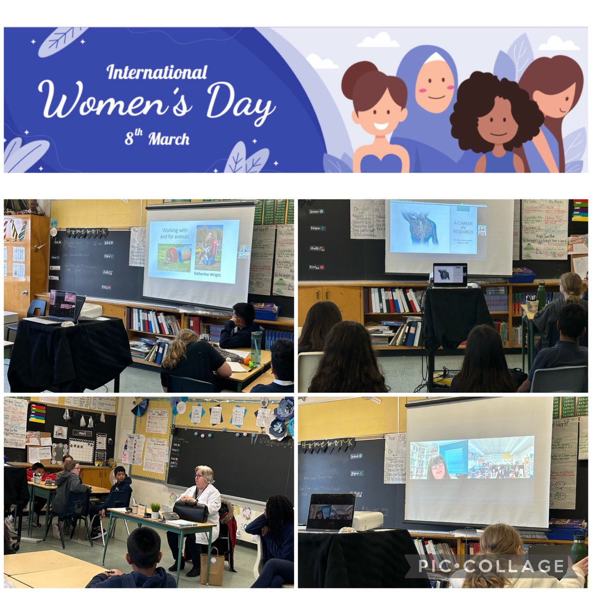 Had four amazing and talented guest speakers to talk about their academic and professional journeys in STEM! A wonderful experience for my grade 5s #WomenInScience #womeninSTEM
