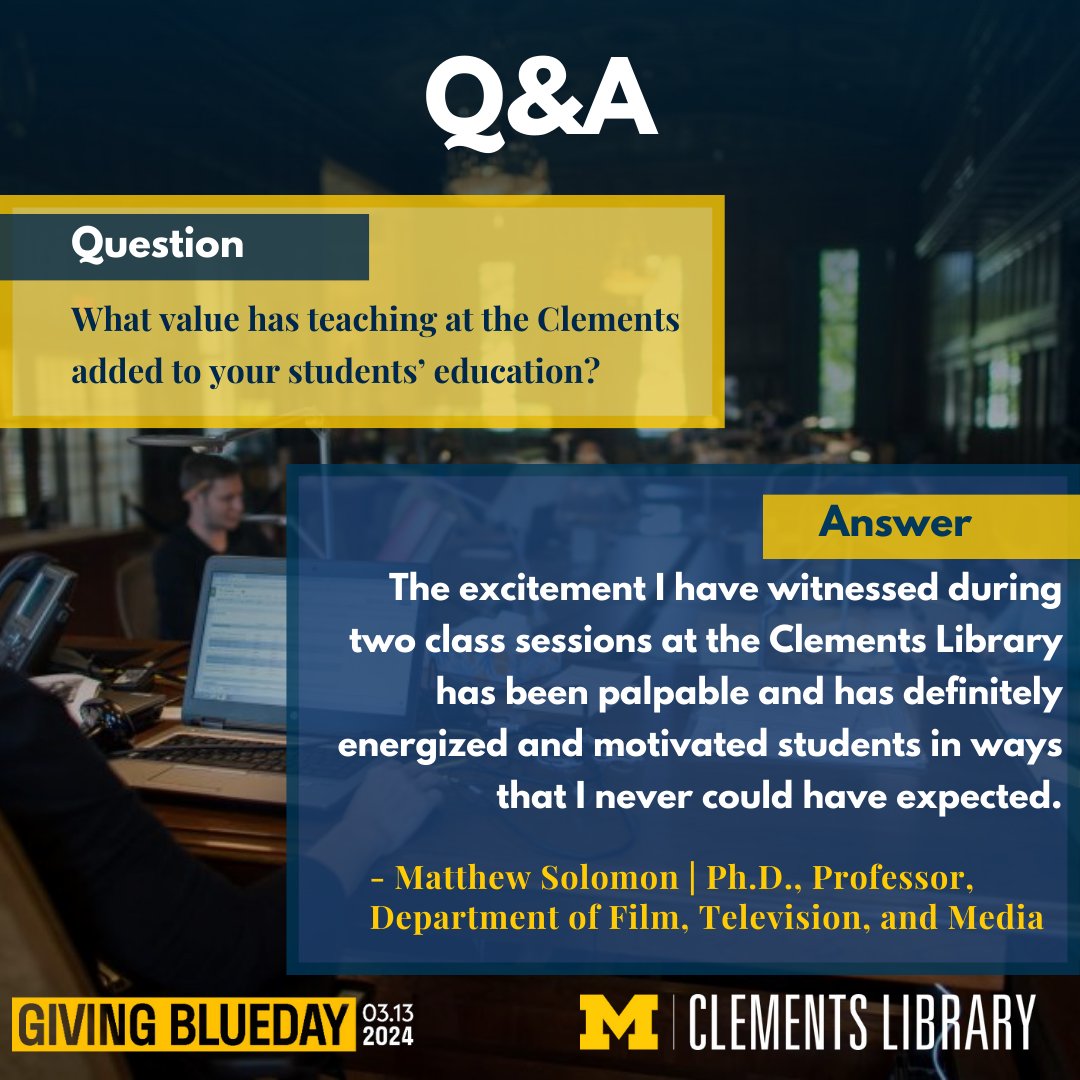 UM Clements Library tweet media
