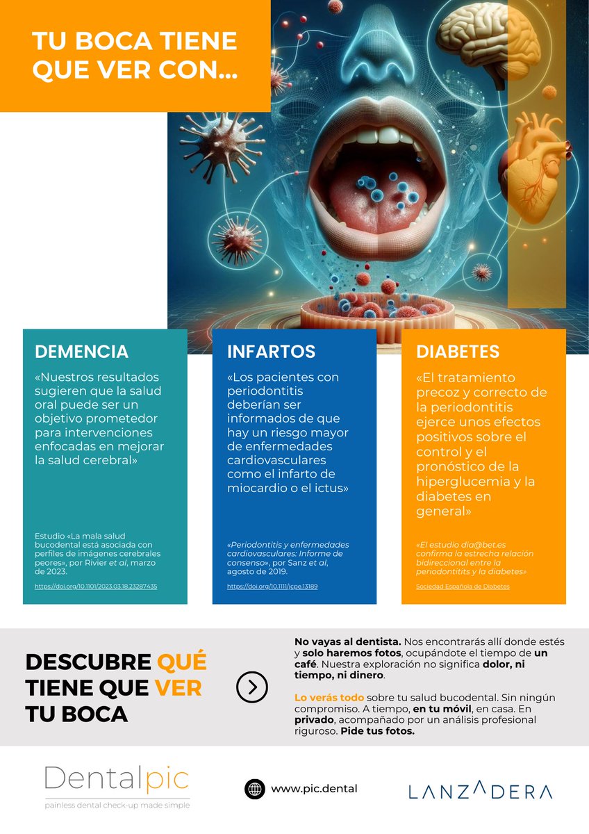 benjami's tweet photo. No vayas al dentista, pero tampoco olvides tu salud bucodental: tu boca tiene que ver con más cosas que solo los dolores de muelas. https://t.co/nlBX5IqWzs