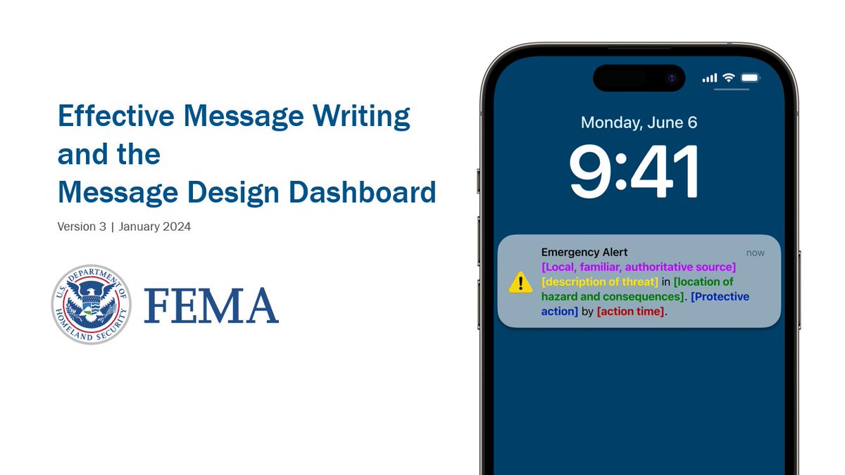 zachstanford's tweet photo. Today, I'm joining @traviscryan, @suttonj, @MickiOlson & @laurenbcain as we deliver a virtual session of Effective Message Writing and the Message Design Dashboard!
โญ๏ธ Get this FREE, research-based emergency alert training at https://t.co/GC4ElrgZZM.
#EMGTwitter #Learn2Warn https://t.co/eX9An4Ll5f