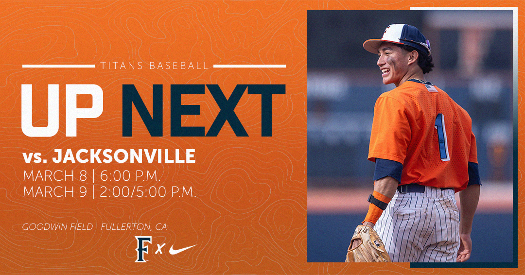The Titans are set to take on Jacksonville this weekend at Goodwin Field! Game two of the doubleheader Saturday will not be streamed on ESPN+ so get your tickets now to come see the Titans in person. 🎟️ fullertontitanstickets.com/tickets/events… #TusksUp