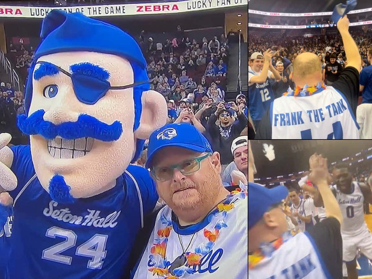barstoolsports's tweet photo. Ain't No Curses - Frank The Tank is The Official King Of Seton Hall Basketball, Single-Handedly Willed Them To A Win Over Nova https://t.co/kIX2g4M061 https://t.co/iHZJMDzT9T