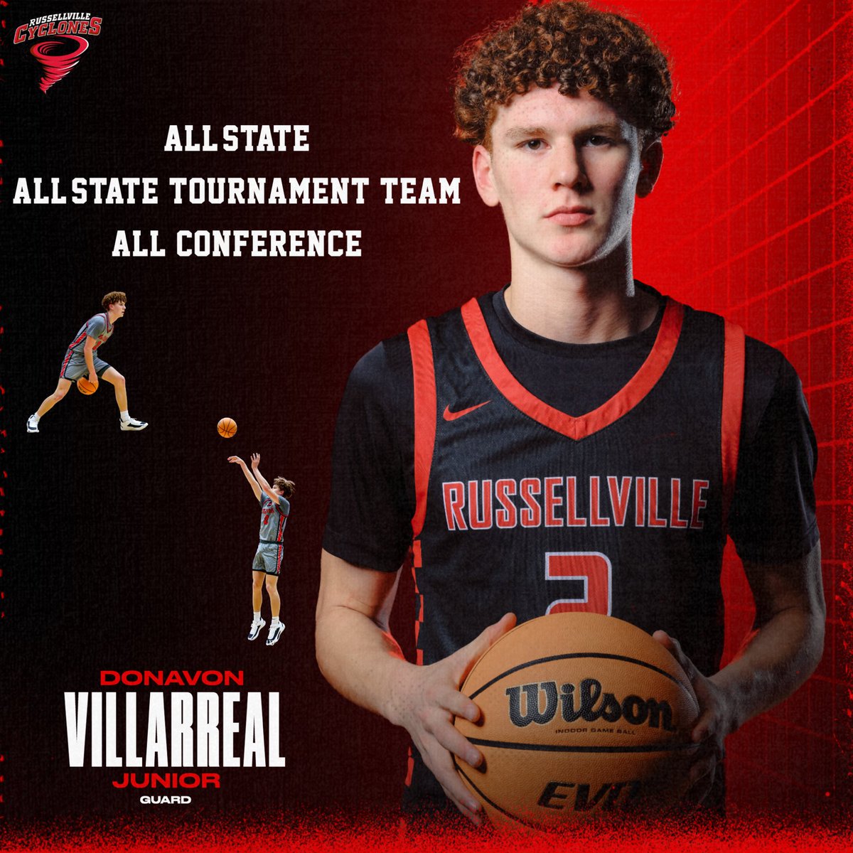 Congratulations to class of 2025 Guard Donavon Villarreal on a great season and being awarded All Conference, All-State, and All-State Tournament Team. #TOGETHER