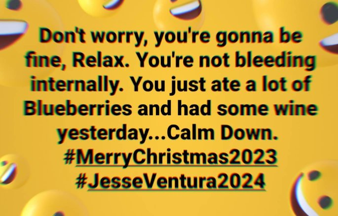 #TrueStory #YouAreGoingToBeFine #MerryChristmas2023 #JesseVentura2024