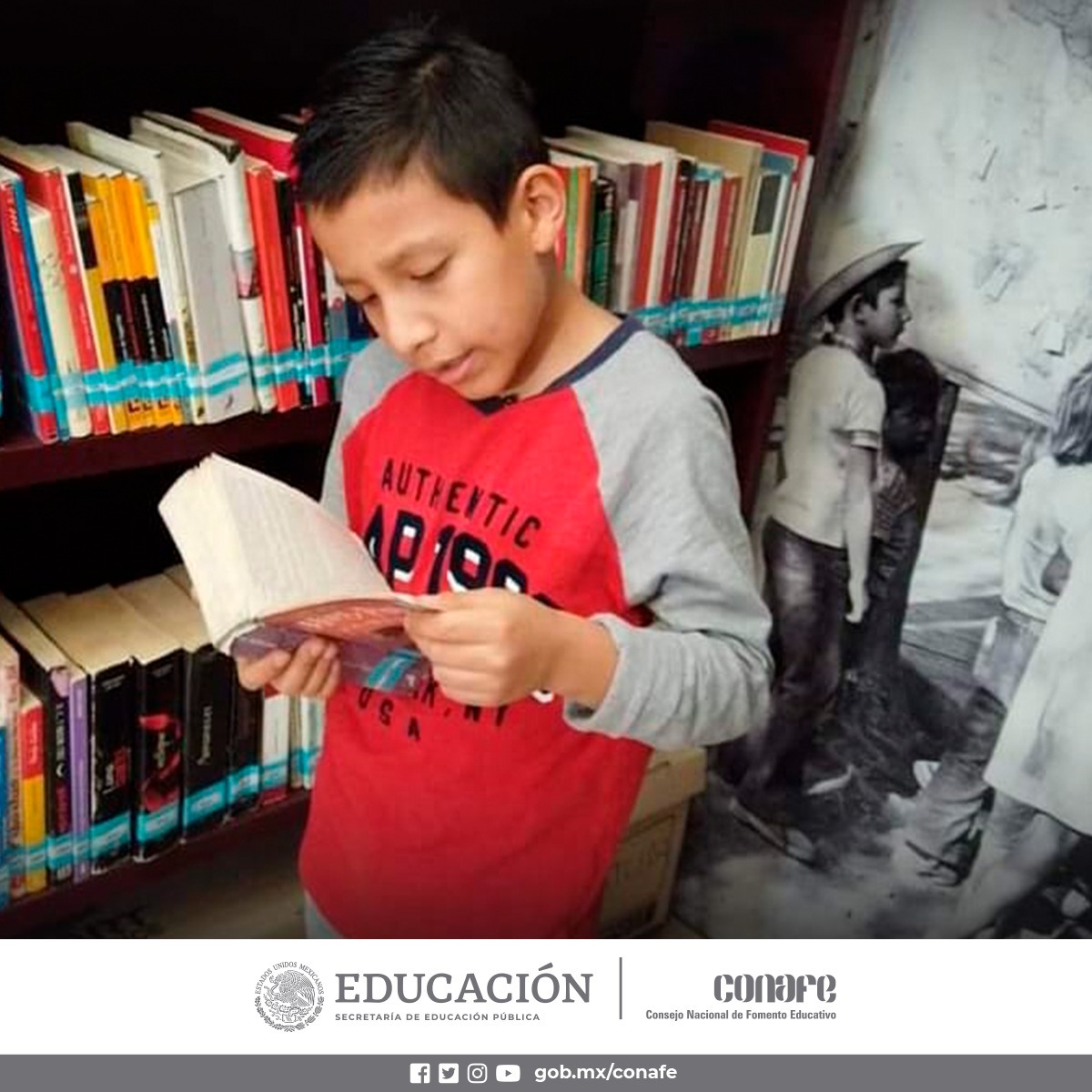 CONAFE_mx's tweet photo. 📚Leer estimula la imaginación y creatividad de las niñas y niños. Les ayuda a mejorar su lenguaje, concentración y memoria. Celebremos el #DíaDeLaLectura con un #LibroConafe📖. https://t.co/5ap53Qkwli