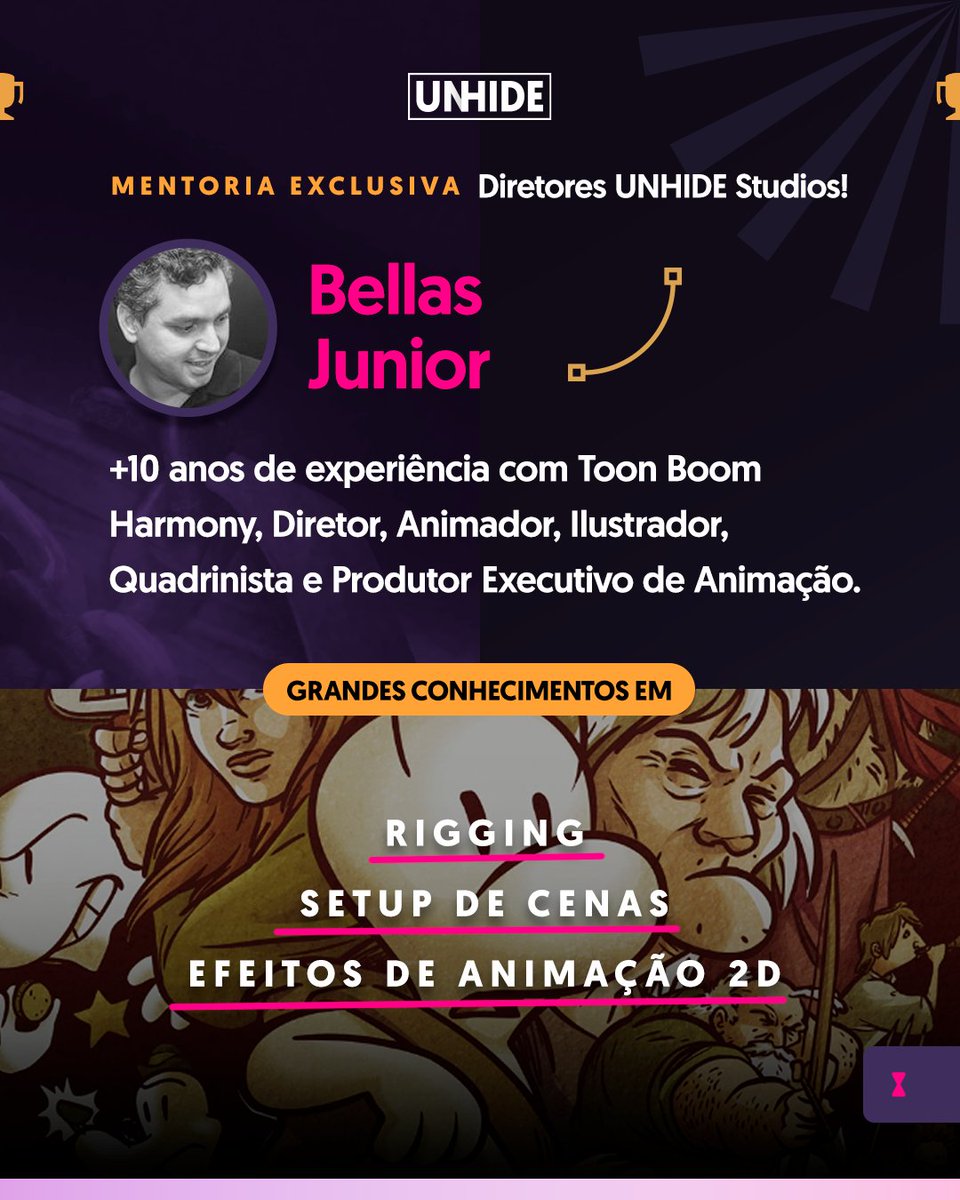 unhidestudios's tweet photo. 🔥 JÁ VIU O QUE COMEÇOU? 🔥

Concorra a uma MENTORIA EXCLUSIVA com os Diretores da UNHIDE Studios: Anderson Mahanski, criador da AnyMalu Show, e José Luiz Bellas Júnior, especialista em Character e Props Design! 🏆 https://t.co/FD4CcfW8X6