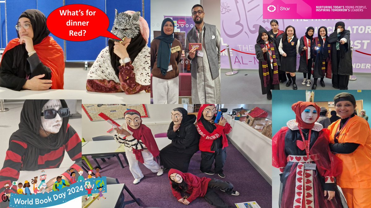 edengirlsslough's tweet photo. EGS celebrate World Book Day 2024. Well done all for dressing up in your favourite characters. #TeamEnglish #WorldBookDay2024 #DressUp #FaveCharacter #MakingMemories https://t.co/nvmjxjgrmw