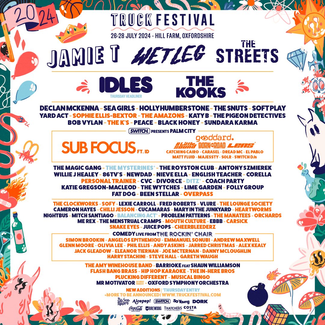 What is happeningggg!!?? Soooo gassed to announce we will be playing this years TRUCK FESTIVAL ❤️ We’ve all grown up idolising the line ups at this festival, as well as trudging around its fields and tents. If you’re going as well , drop us a message xx TM