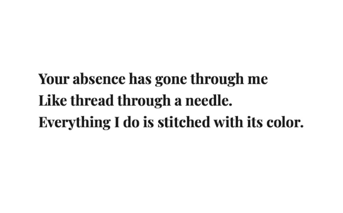ReginaRosenfeld's tweet photo. "Separation" by W. S. Merwin: https://t.co/sOWRrMQxQN