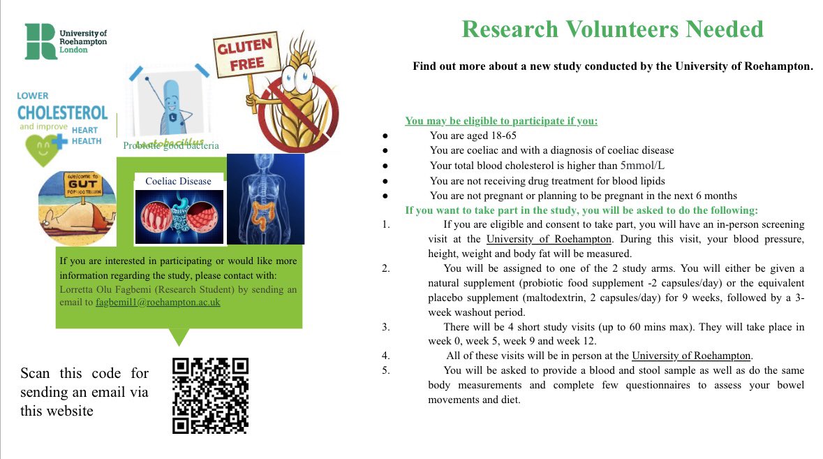 Volunteer needed! Please contact us and support our research 😊🦠📣📣 @adele759 @DrYJeanes @NutritionRoe