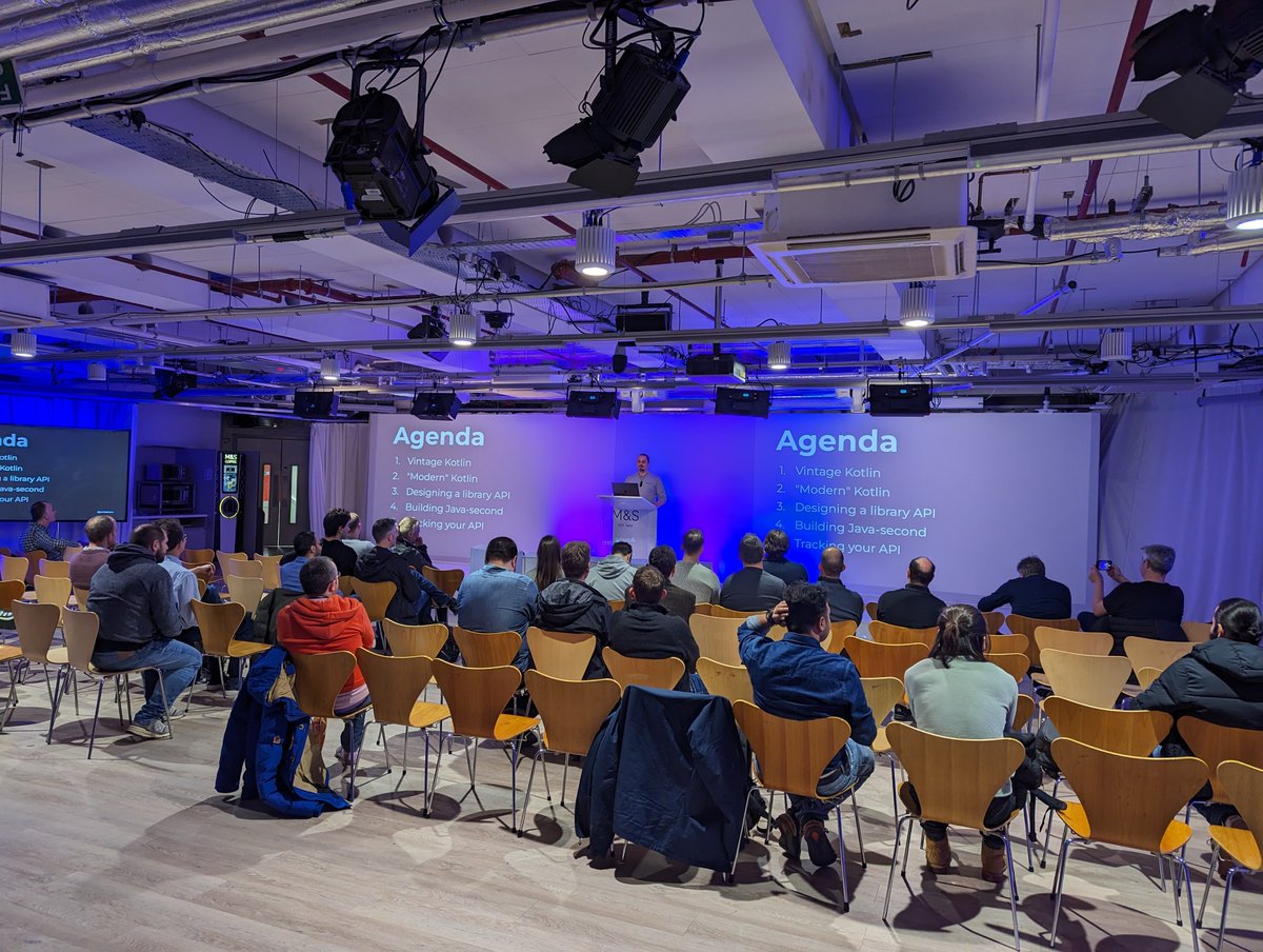 KotlinLondon (@kotlinlondon) on Twitter photo Our first 2024 event is in progress. <a href="/jamiesanson/">Jamie Sanson</a> is talking about Building Kotlin-first libraries
#kotlin Our first 2024 event is in progress. <a href="/jamiesanson/">Jamie Sanson</a> is talking about Building Kotlin-first libraries
#kotlin